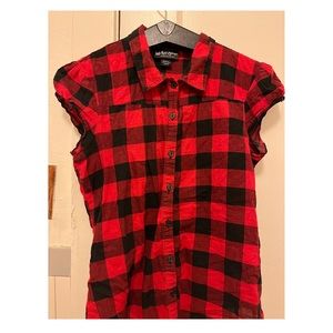 Self Esteem red and black plaid